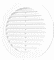 Решетка ЭРА вентиляционная круглая D130 вытяжная АБС с фланцем D100 ЭРА 10РК - фото 35465
