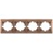 Рамка MIRA 4-ая горизонтальная светло-коричневый перламутр без вставки 701-3100-149 - фото 44782