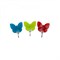 Крючок-присоска АКВАЛИНИЯ бабочка зеленый 94-001 - фото 47236