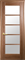 Полотно дверное Муза 700 мм цвет орех - фото 50667