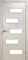 Полотно дверное Этюд 700 мм цвет серый - фото 50930