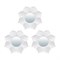 Комплект декоративных зеркал QWERTY Бордо ( 3шт) белый D-10 см 74042 - фото 57772