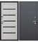 Дверь металлическая Гарда Муар Лиственница мокко Царга (960мм) левая - фото 60410