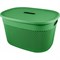 Корзина PLAST TEAM OSLO для хранения с крышкой 18л, бархатно-зеленый PT1333БЗ-10 - фото 60529
