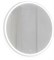 Зеркало для ванной комнаты MOON круглое 80 с подсветкой белый - фото 64520