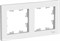 Рамка AtlasDesign 2-п универсальная белая ATN000102 - фото 67131