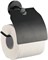 Держатель HAIBA для туалетной бумаги с крышкой, черный HB8703 - фото 69095