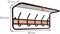 Вешалка с полкой 21В, медный антик ВСП 21ВМ - фото 70488