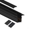 Шинопровод FERON встраиваемый для низковольтных трековых светильников, черный 2м CABM1001 41965 - фото 77872