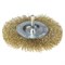 Щетка-крацовка ОРМИС со шпилькой для дрели, круглая, диаметр 100мм (Hobbi) арт.45-3-001 - фото 80870