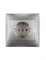 Розетка MIRA с защитой от детей керамика металлик со вставкой 701-1010-124 - фото 80901