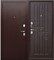 Дверь металлическая 8мм Гарда Венге (960мм) левая - фото 81278