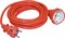 Удлинитель-шнур ИЭК УШ-01РВ оранжевый с вилкой и розеткой 2P+PE 3*1,0мм 2/5м WUP10-05-K09-N - фото 83385