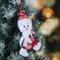 Мягкая подвеска Снеговик со звездой в костюме с оленями 12см красный 3249296 - фото 87656