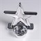 Сувенир-подсвечник Двойная звезда керамика серебро 12,8*7,8*12,3см 6343215 - фото 89206