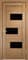 Полотно ОМИС дверное Домино черное стекло (пленка ПВХ) 600*2000*34 дуб золотой - фото 9271