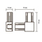 Коннектор JAZZWAY PTR/R CL-WH белый L-образный (встраиваемый) 5031876 - фото 93020