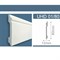 Плинтус СОЛИД напольный ударопрочный UHD01/80, белый, L2.4м/TM Unica/11 - фото 95215
