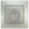 Розетка LESYA телефонная евро, серебро матовый 705-4343-137 - фото 95406